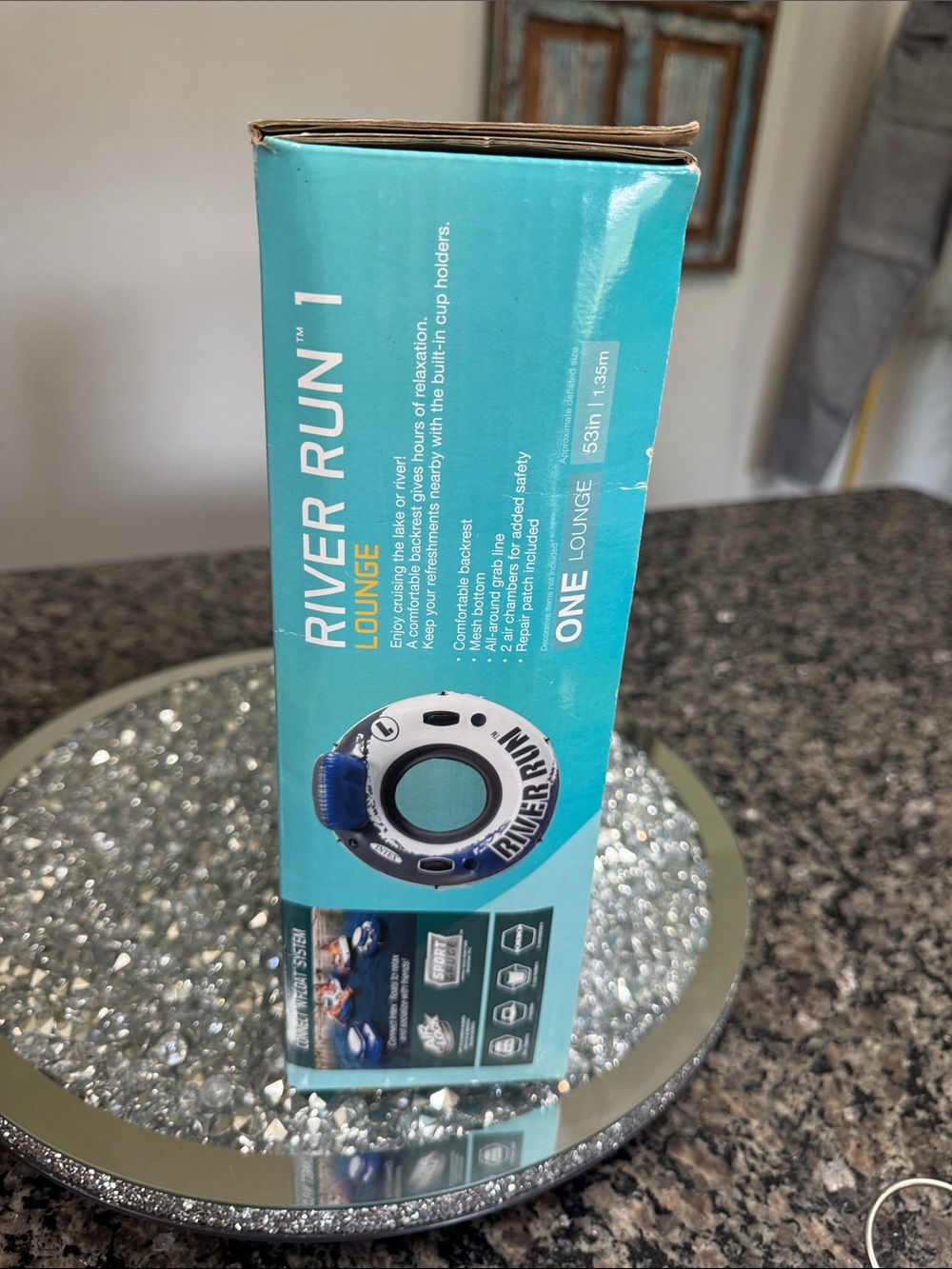 Intex River Run Swim Lounge – Blue/White NEW - Picture 7 of 8